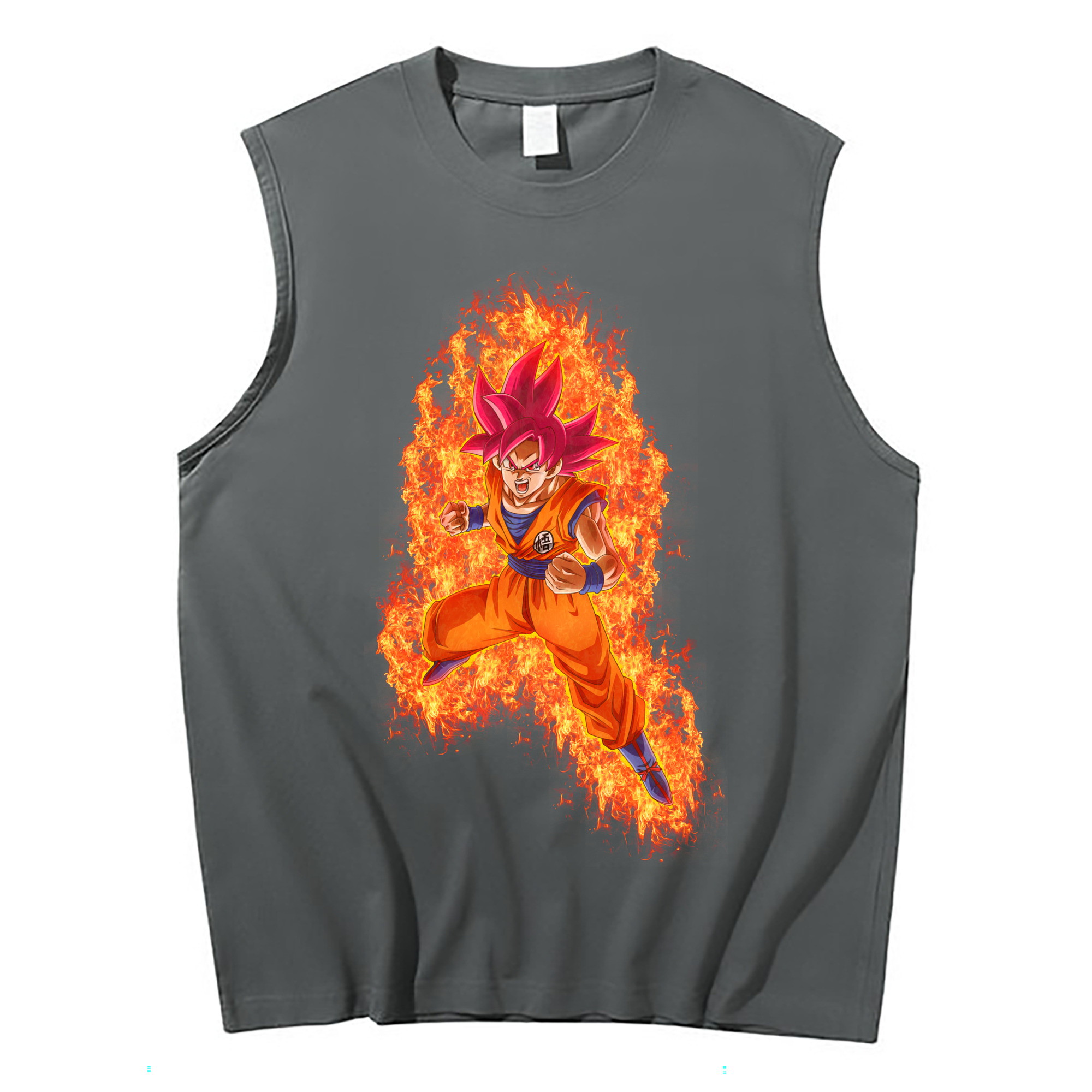 （画像用） ドラゴンボール 孫悟空（そん ごくう）Son Goku カカロット DRAGON BALL Kakarotto コットン100％タンクトップ（フロントプリント）